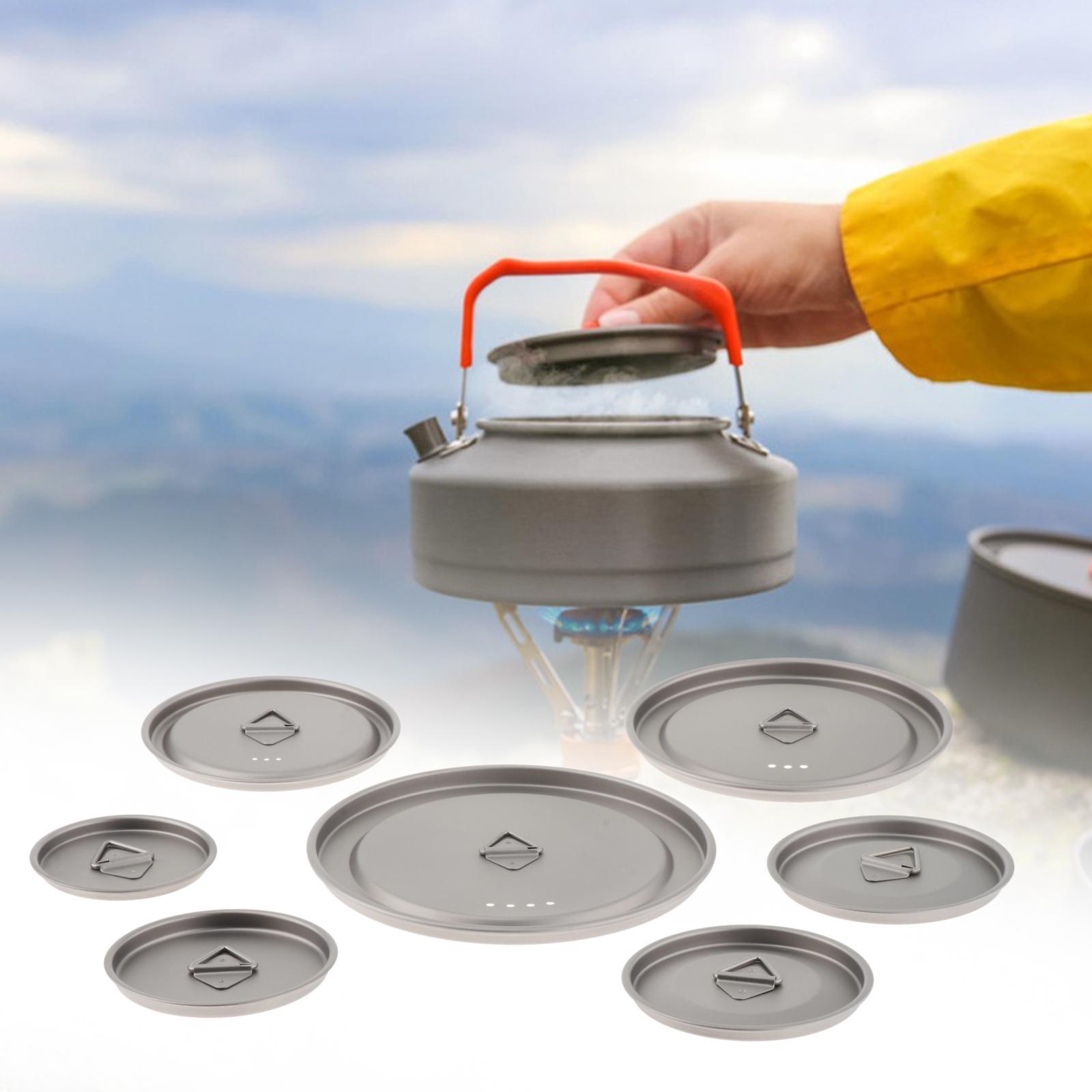 Camping Cooking And Drinking - Tytanowa pokrywka do kubka na zewnątrz