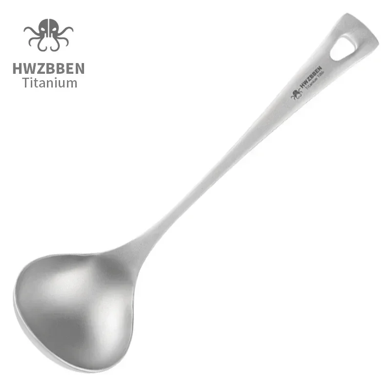 Camping Cooking Ware - HWZBBEN Outdoor tytanowe łyżki do zupy