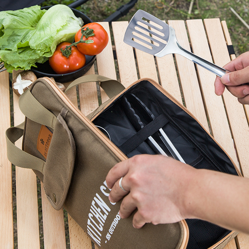 Camping Cooking Ware - 8-częściowy zestaw naczyń kuchennych na kemping,