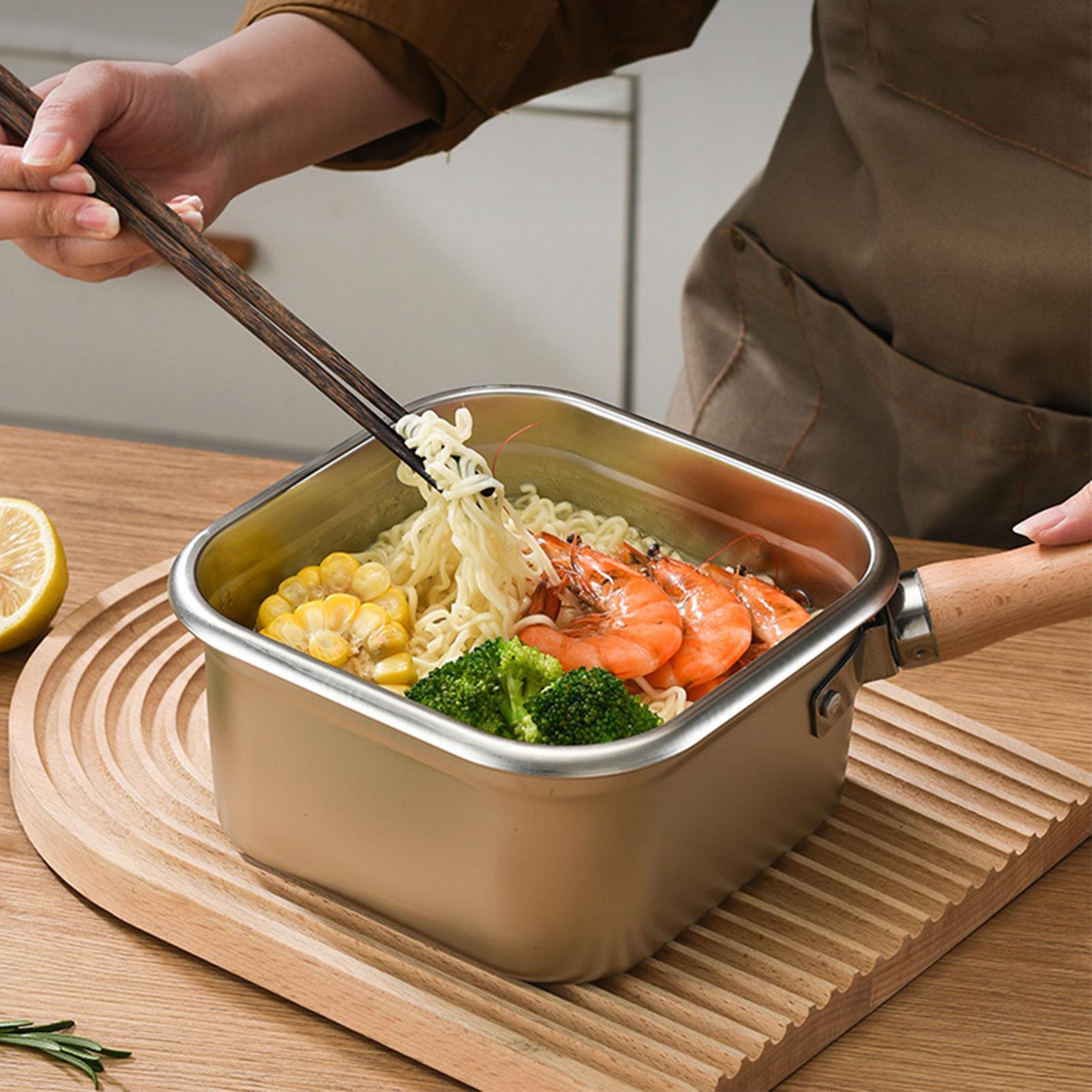 Camping Cooking Pot Large - Zestaw do smażenia: kwadratowa patelnia, duży