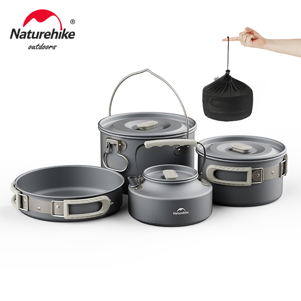 Camping Cooking Set 2 Person - Naturehike Zestaw naczyń kempingowych Patelnia na
