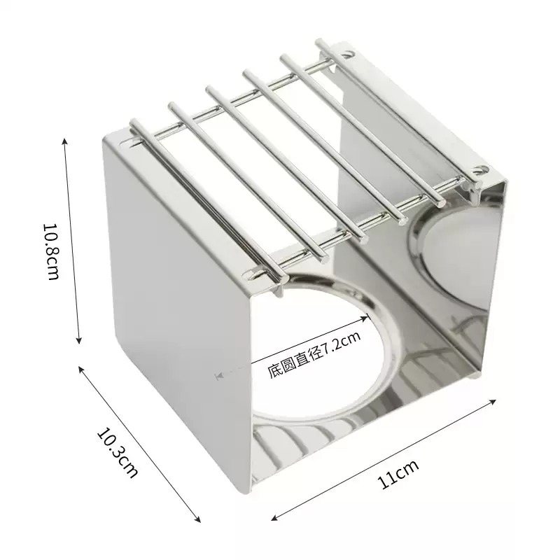Camping Cooking Ware - Stalowy kwadratowy stojak na kawę, stabilny