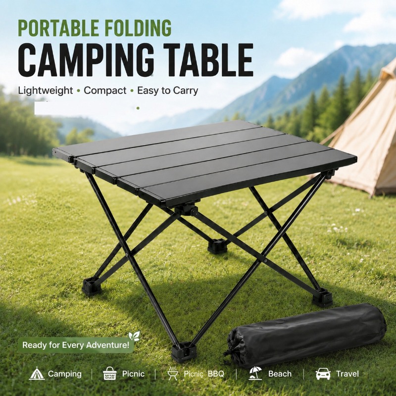 Camping Cooking Table - Lekki, przenośny, składany stół kempingowy, składane