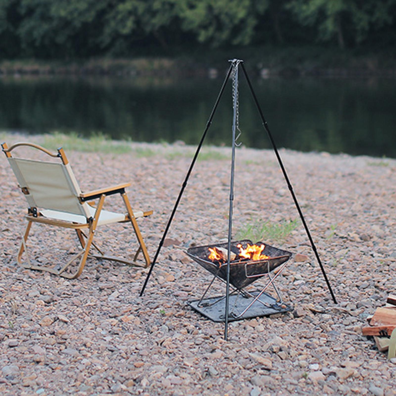 Camping Cooking Pot Large - Duży trójnóg na ognisko na zewnątrz,