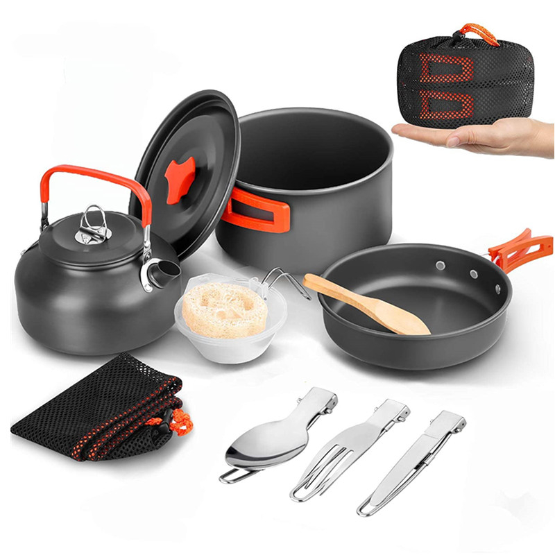 Camping Cooking Set 2 Person - Zestaw naczyń kempingowych dla 2-3 osób,