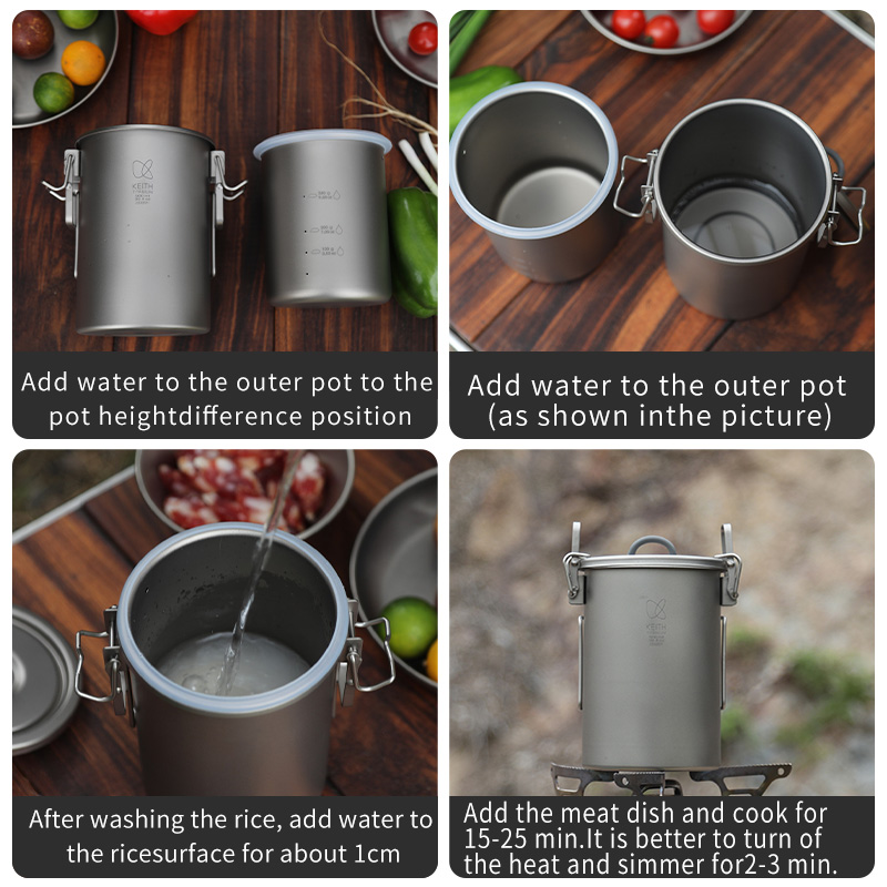 KEITH Czajnik do gotowania ryż – Camping Cooking Ware recenzja i cena