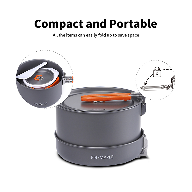 Zestaw naczyń kuchennych Fire  – Camping Cooking Set 2 Person recenzja i cena
