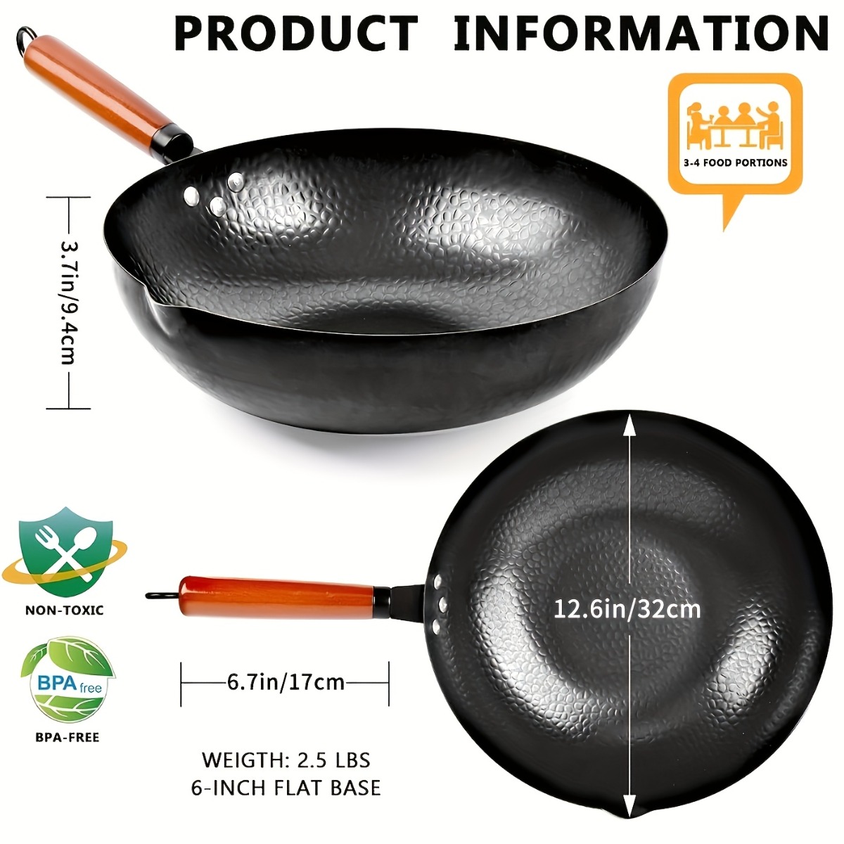 Zestaw woka z żeliwa o średnic – Camping Cooking Vegetables recenzja i cena