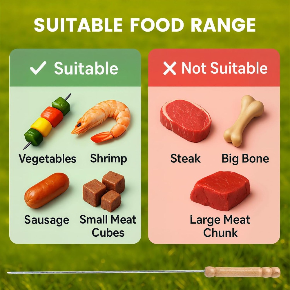 Wielorazowe szpikulce do grill – Camping Cooking Vegetables recenzja i cena