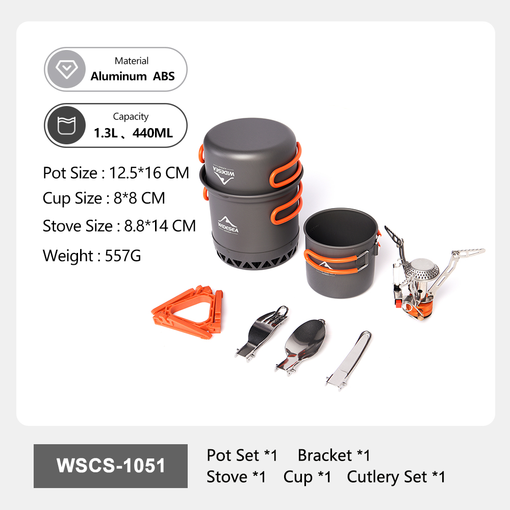 Przenośny zestaw naczyń kempin – Camping Cooking Set 2 Person recenzja i cena