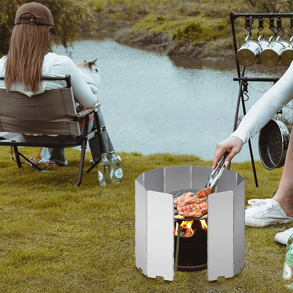 Lekka, składana osłona przeciw – Camping Cooking Windshield recenzja i cena
