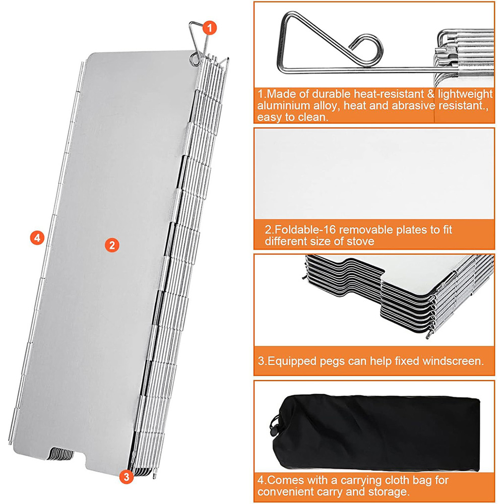 Lekka, składana osłona przeciw – Camping Cooking Windshield recenzja i cena