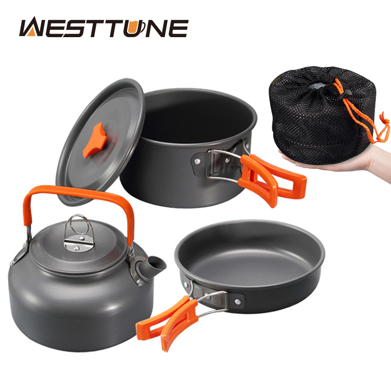 WESTTUNE Zestaw naczyń kemping – Camping Cooking Ware recenzja i cena