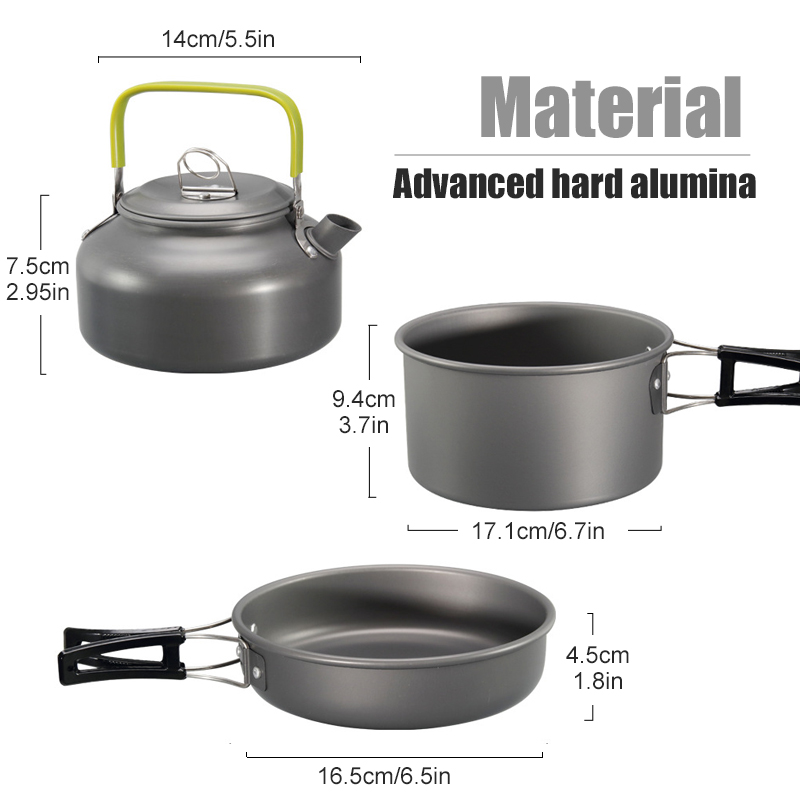 WESTTUNE Zestaw naczyń kemping – Camping Cooking Ware recenzja i cena