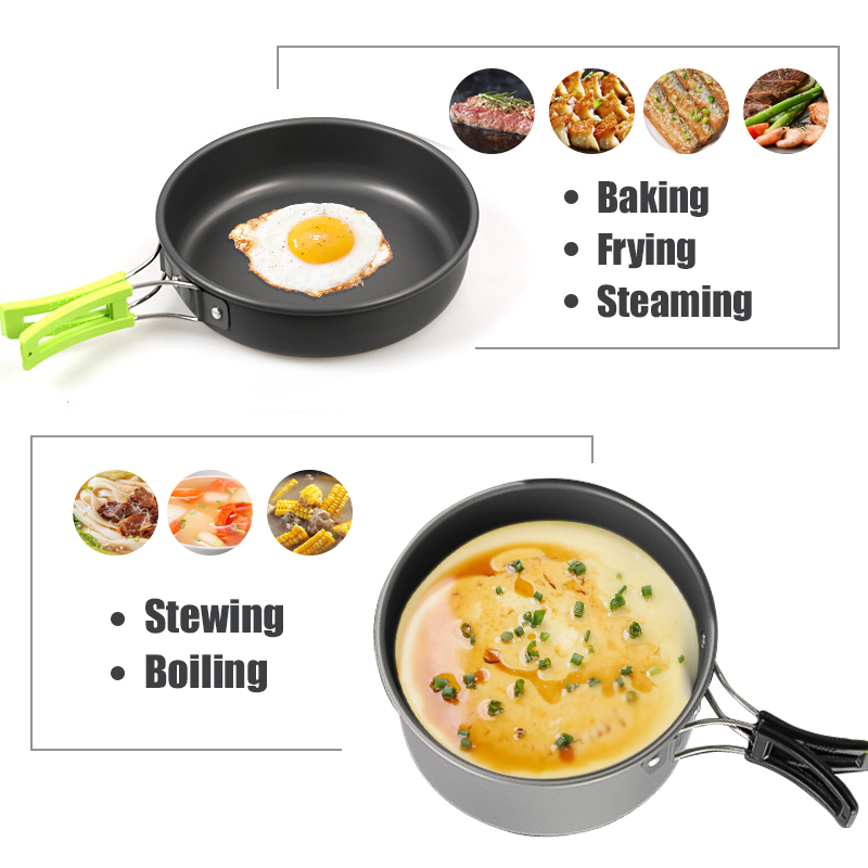 WESTTUNE Zestaw naczyń kemping – Camping Cooking Ware recenzja i cena