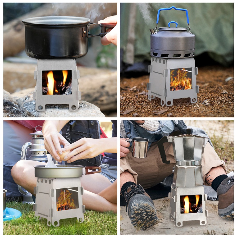Kuchenka kempingowa na drewno, – Camping Cooking Windshield recenzja i cena