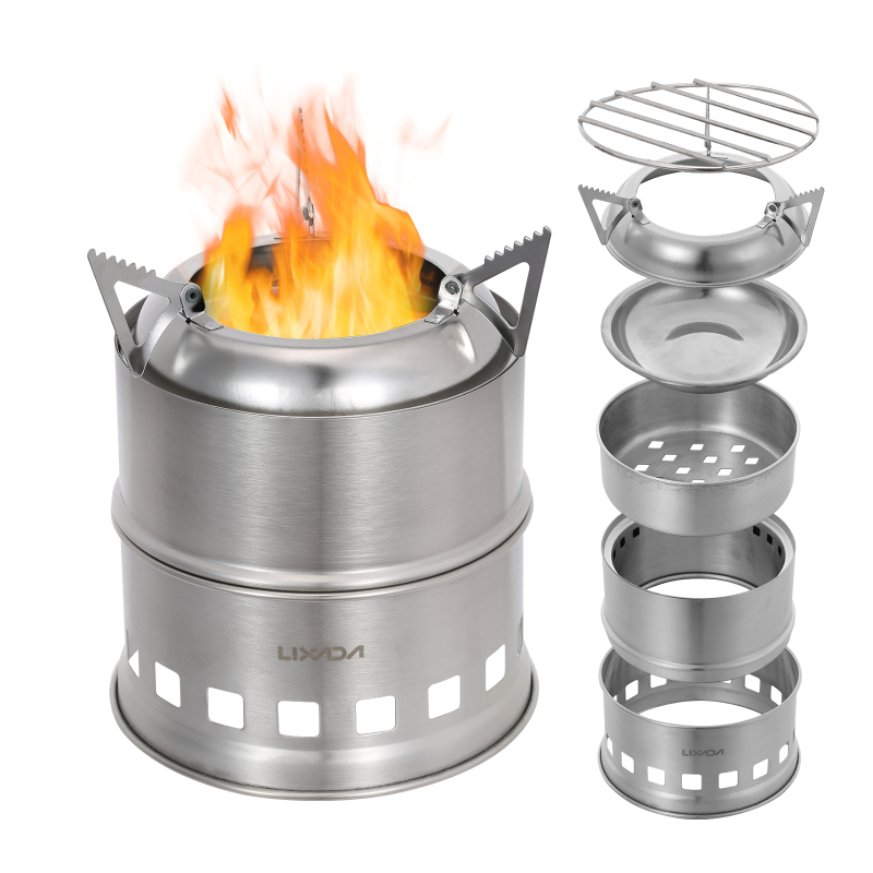 Lixada Piec na drewno ze stali – Camping Cooking Windshield recenzja i cena