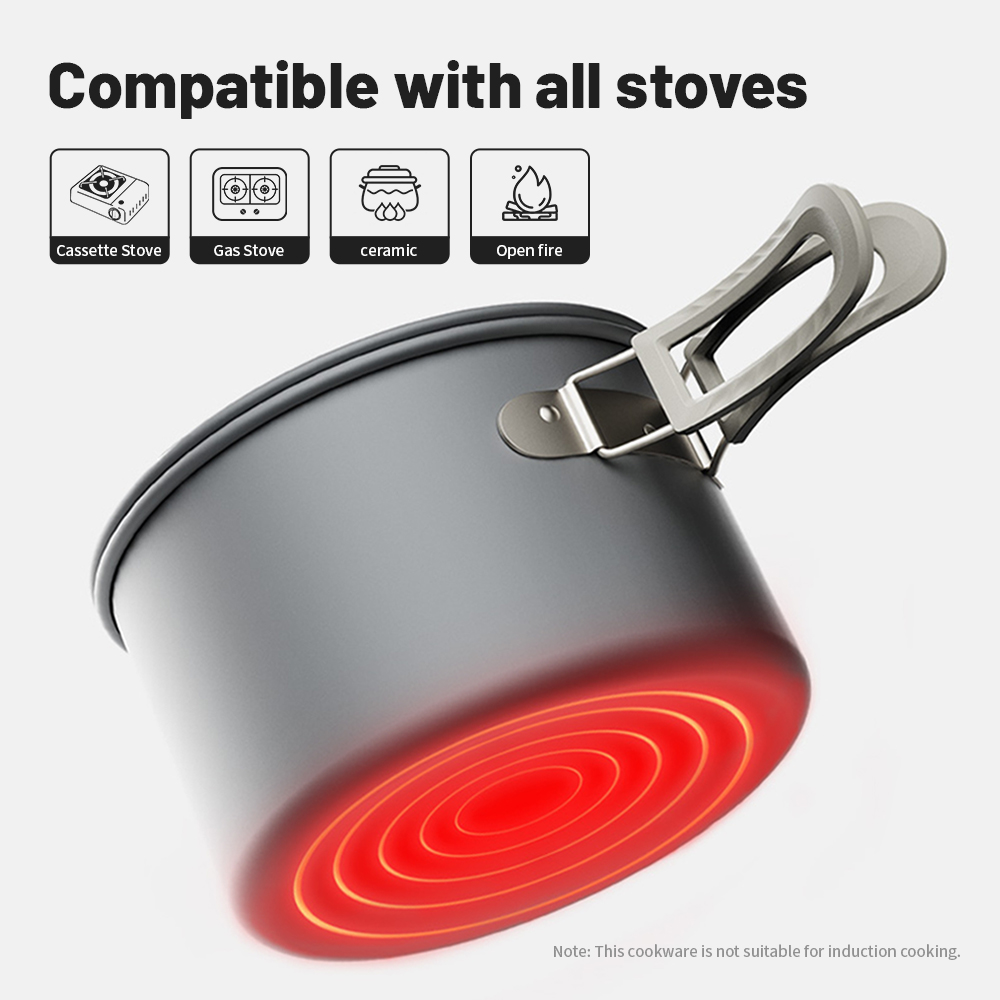 Naturehike Zestaw naczyń kempi – Camping Cooking Set 2 Person recenzja i cena