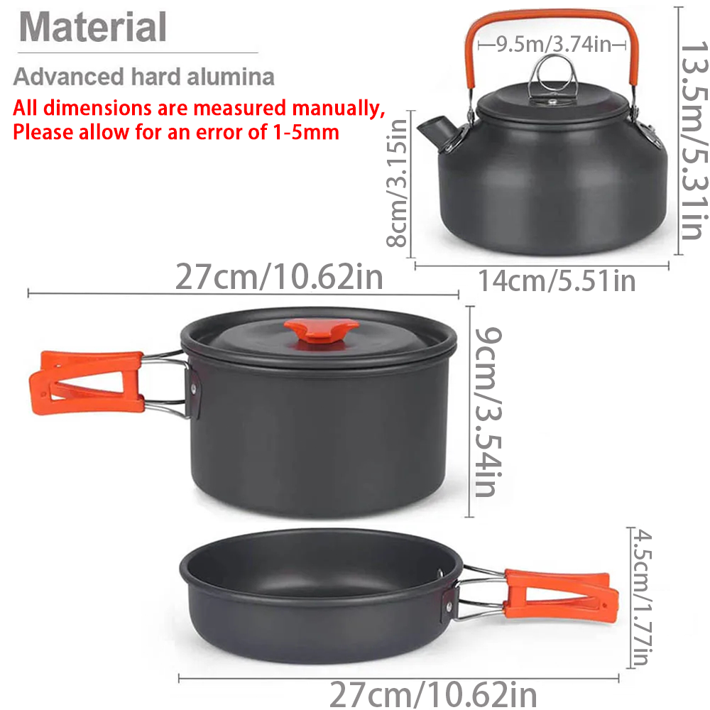 1 sztuk/1 zestaw zestaw naczyń – Camping Cooking Ware recenzja i cena