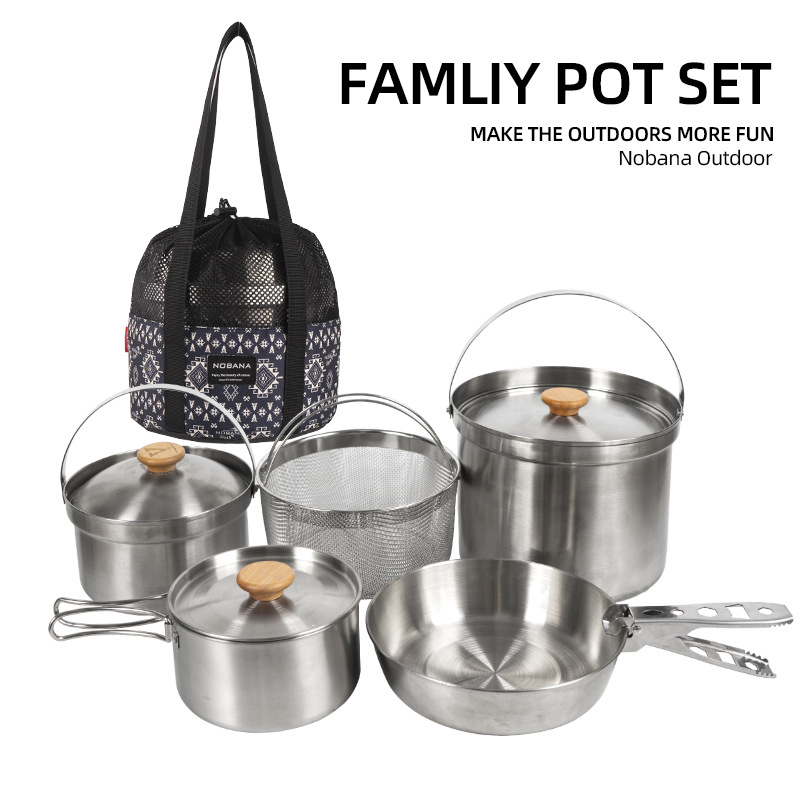 NOBANA najnowszy zestaw garnkó – Camping Cooking Ware recenzja i cena