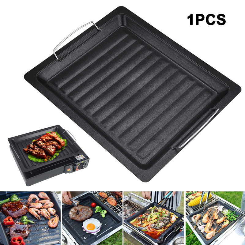 Gruba kwadratowa patelnia gril – Camping Cooking Ware recenzja i cena