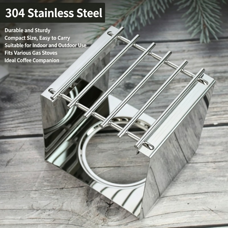Stalowy kwadratowy stojak na k – Camping Cooking Ware recenzja i cena