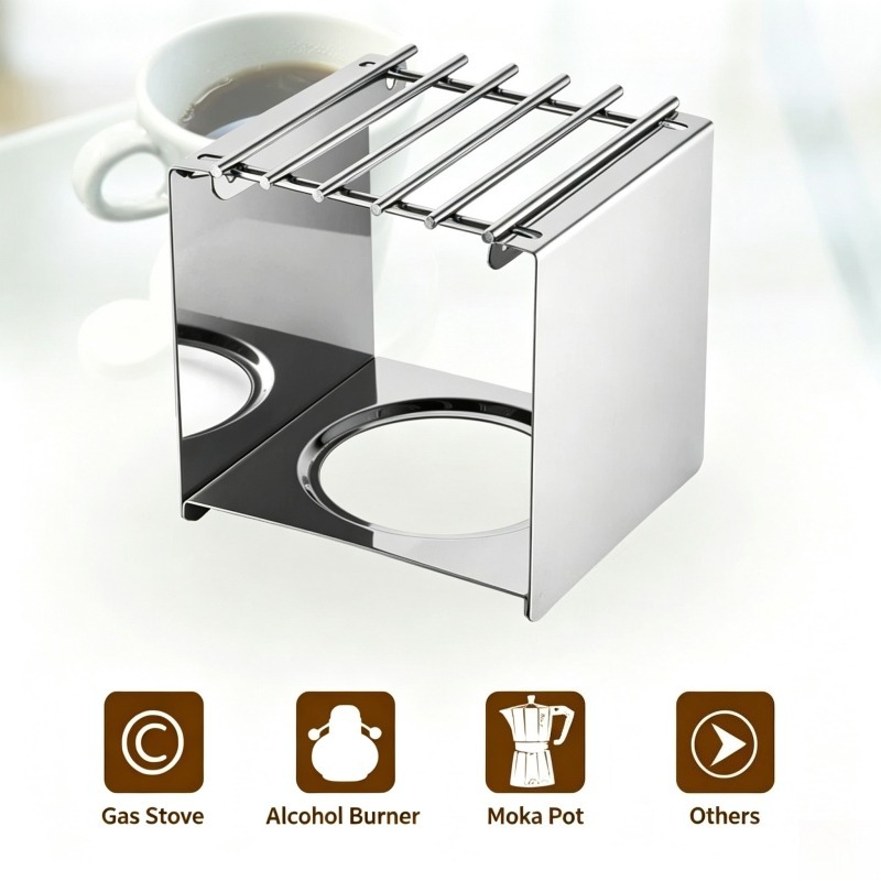Stalowy kwadratowy stojak na k – Camping Cooking Ware recenzja i cena