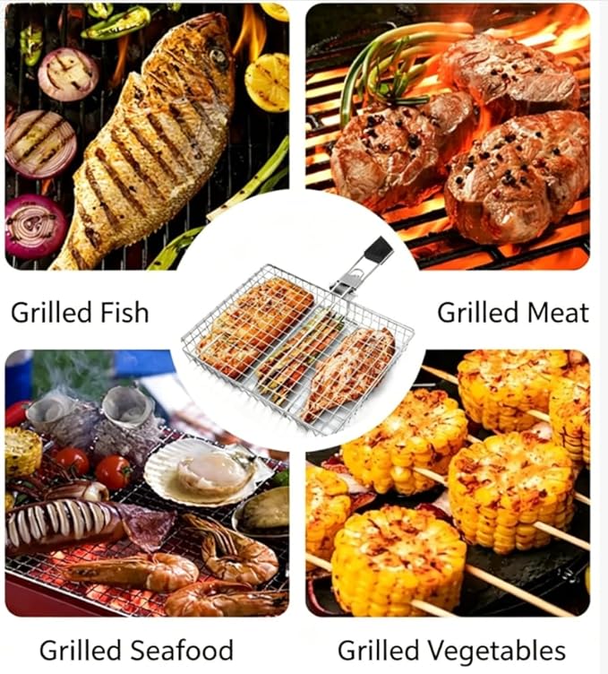 Duży składany kosz do grillowa – Camping Cooking Vegetables recenzja i cena