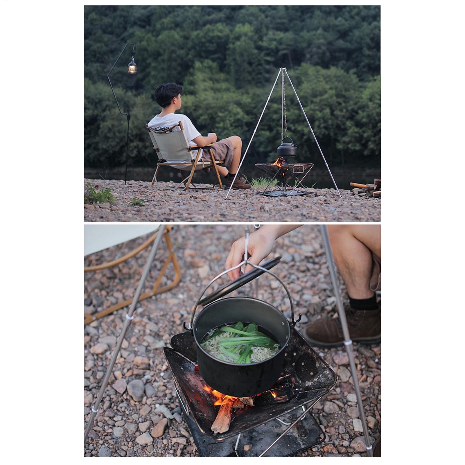 Duży trójnóg na ognisko na zew – Camping Cooking Pot Large recenzja i cena