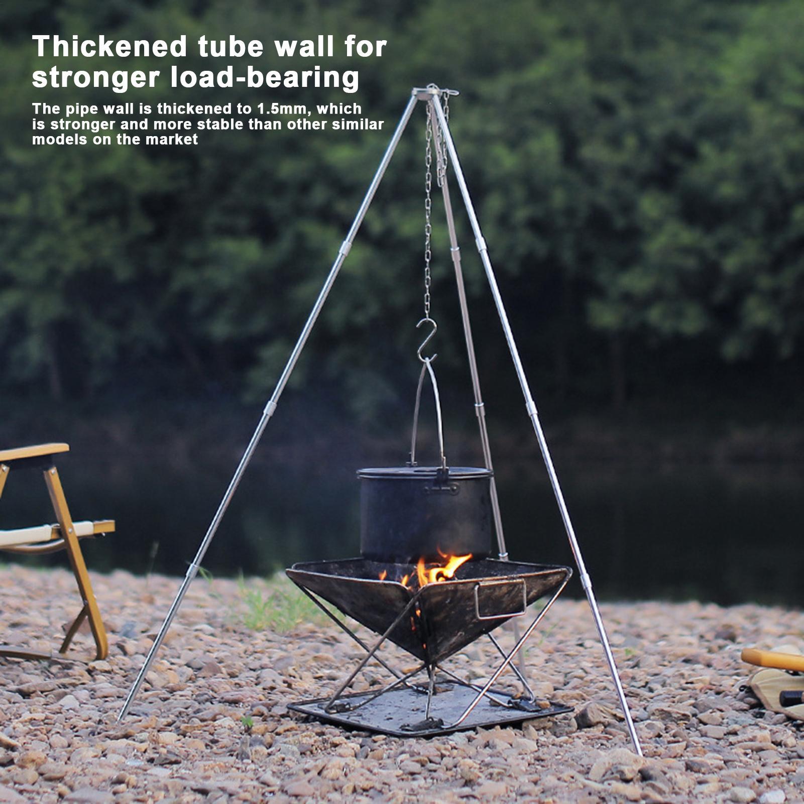Duży trójnóg na ognisko na zew – Camping Cooking Pot Large recenzja i cena