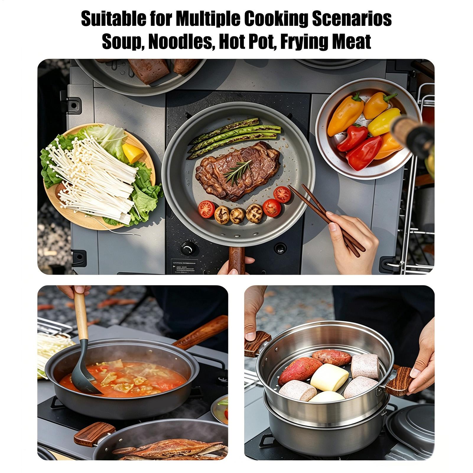 Przenośny garnek kempingowy, d – Camping Cooking Pot Large recenzja i cena