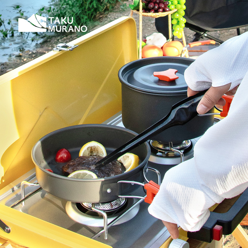 Zestaw naczyń kempingowych do  – Camping Cooking Ware recenzja i cena