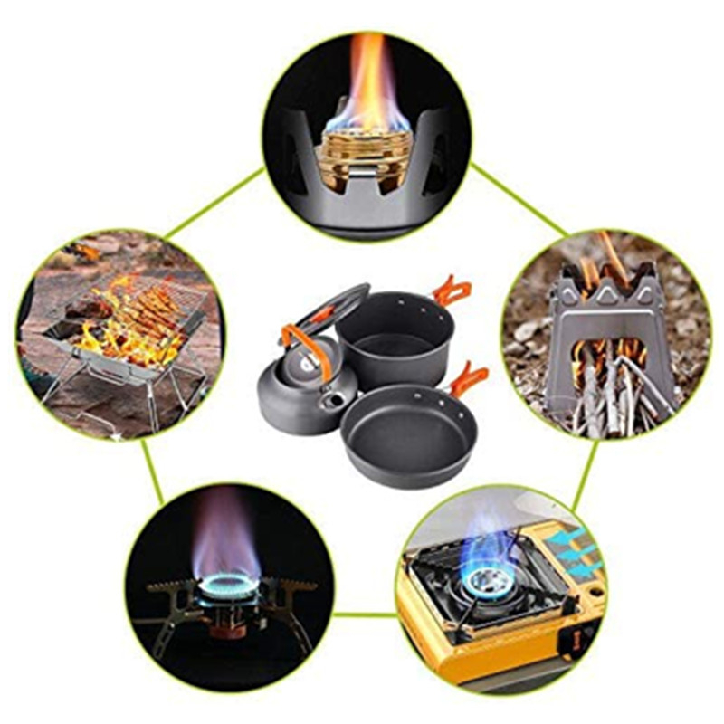 Zestaw naczyń kempingowych dla – Camping Cooking Set 2 Person recenzja i cena