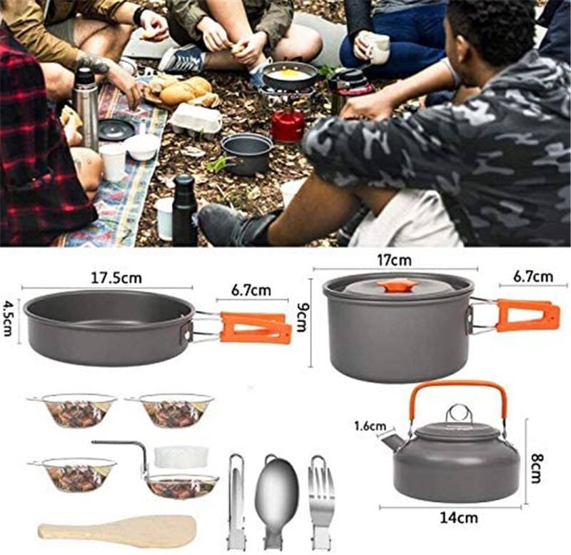 Zestaw naczyń kempingowych dla – Camping Cooking Set 2 Person recenzja i cena