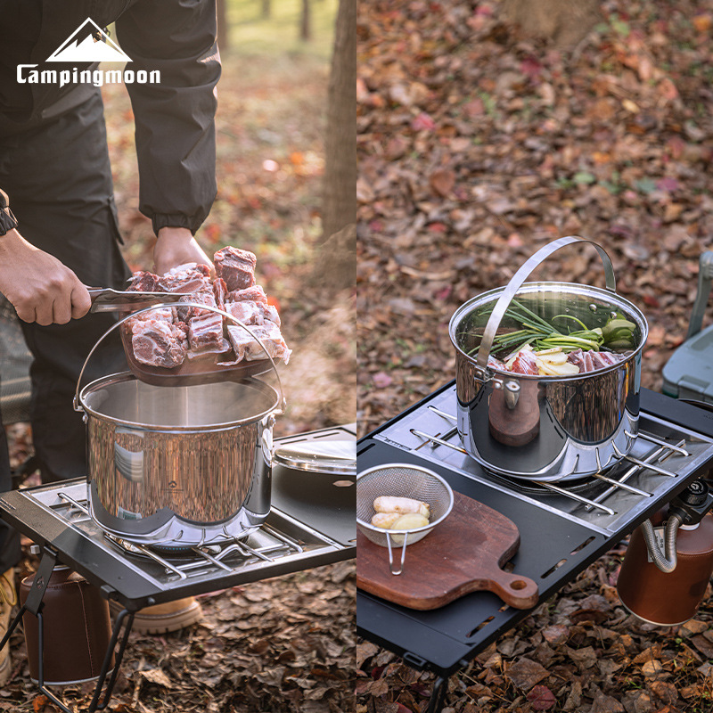 CAMPINGMOON CC-24 stal nierdze – Camping Cooking Pot Large recenzja i cena