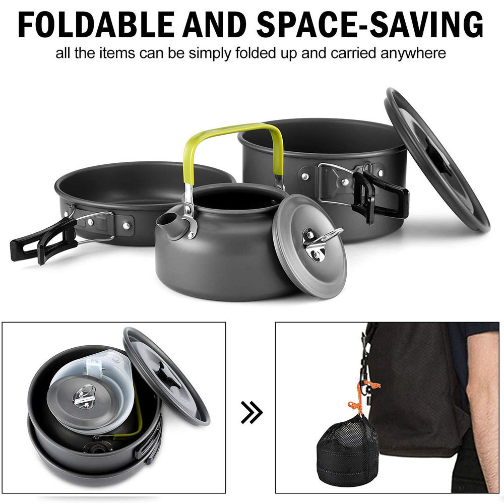 Zestaw naczyń kempingowych na  – Camping Cooking Set 2 Person recenzja i cena