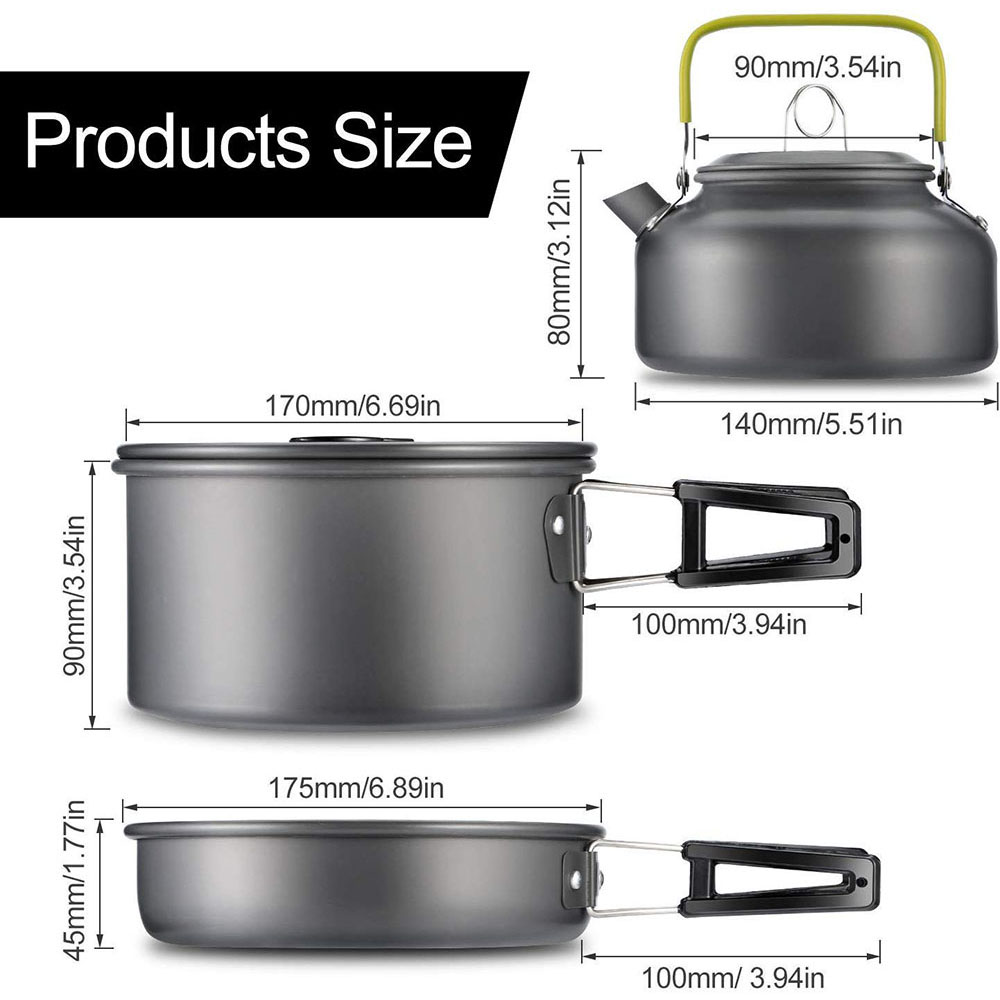 Zestaw naczyń kempingowych na  – Camping Cooking Set 2 Person recenzja i cena