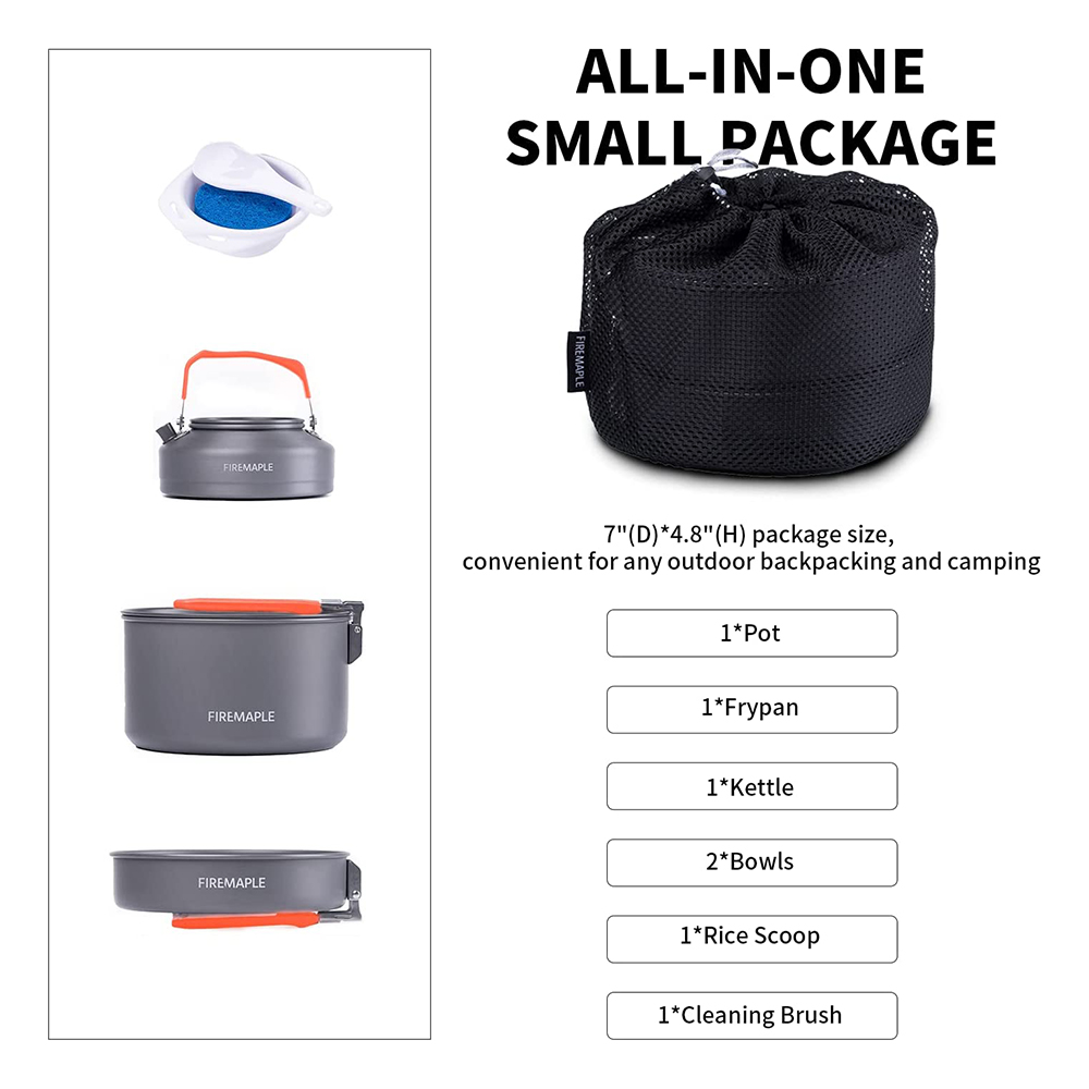 Zestaw garnków piknikowych Fir – Camping Cooking Set 2 Person recenzja i cena