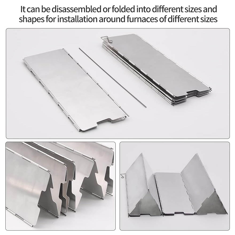 8-częściowy aluminiowy parawan – Camping Cooking Windshield recenzja i cena