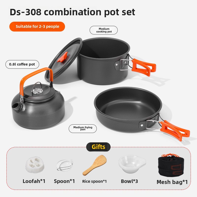 Zestaw naczyń kempingowych dla – Camping Cooking Set 2 Person recenzja i cena