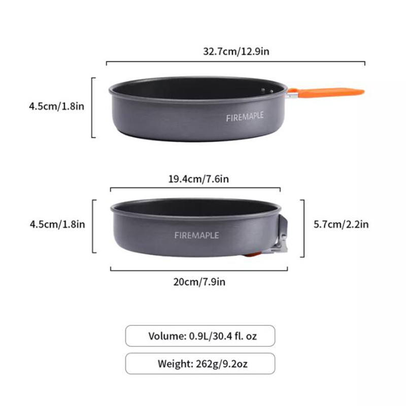 Patelnia Fire Maple, naczynia  – Camping Cooking Vegetables recenzja i cena